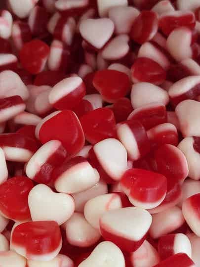 Petits cœurs fraise lisses DLC: 06/2026