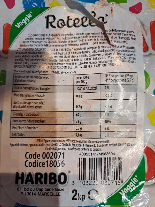 Rouleaux de réglisse DLC: 03/2026